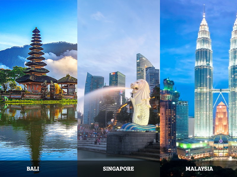 BALI, SINGAPORE & MALAYSIA (8Nights & 9Days)